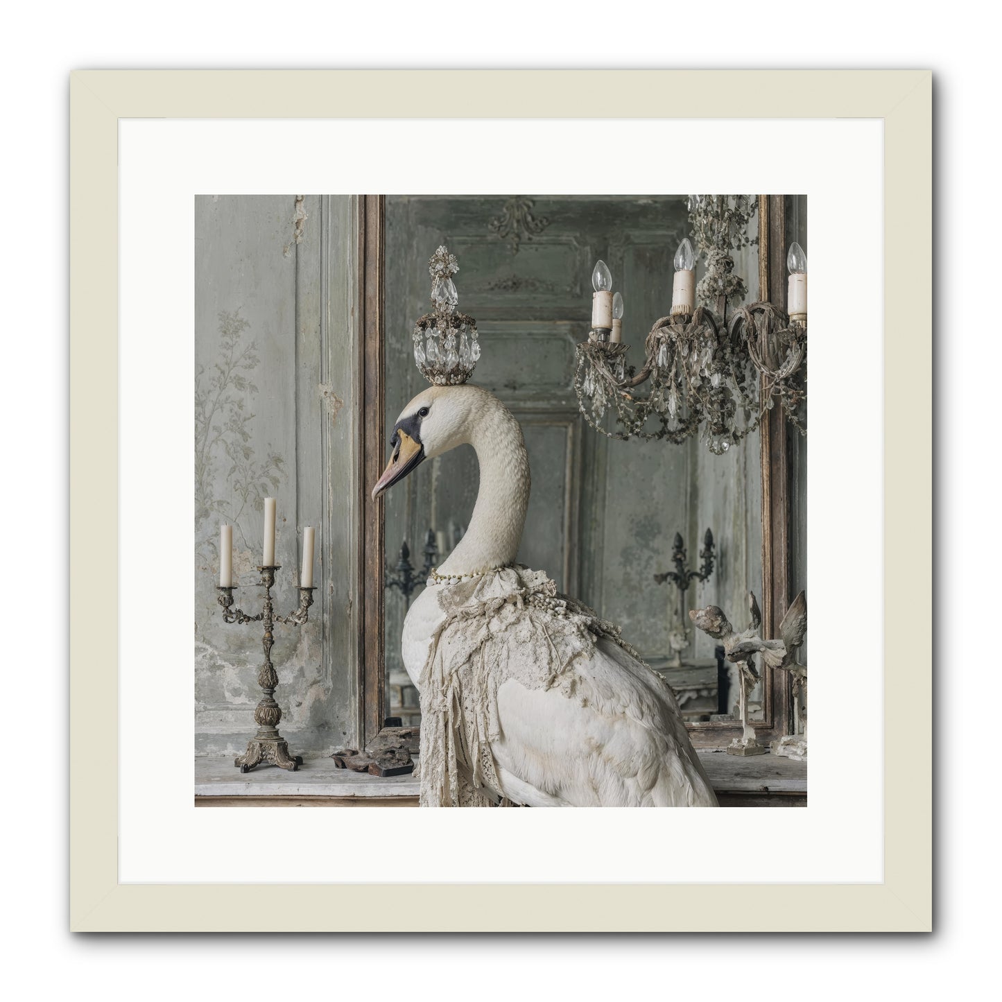 The Silver Country -- Framed Print - White 16x16