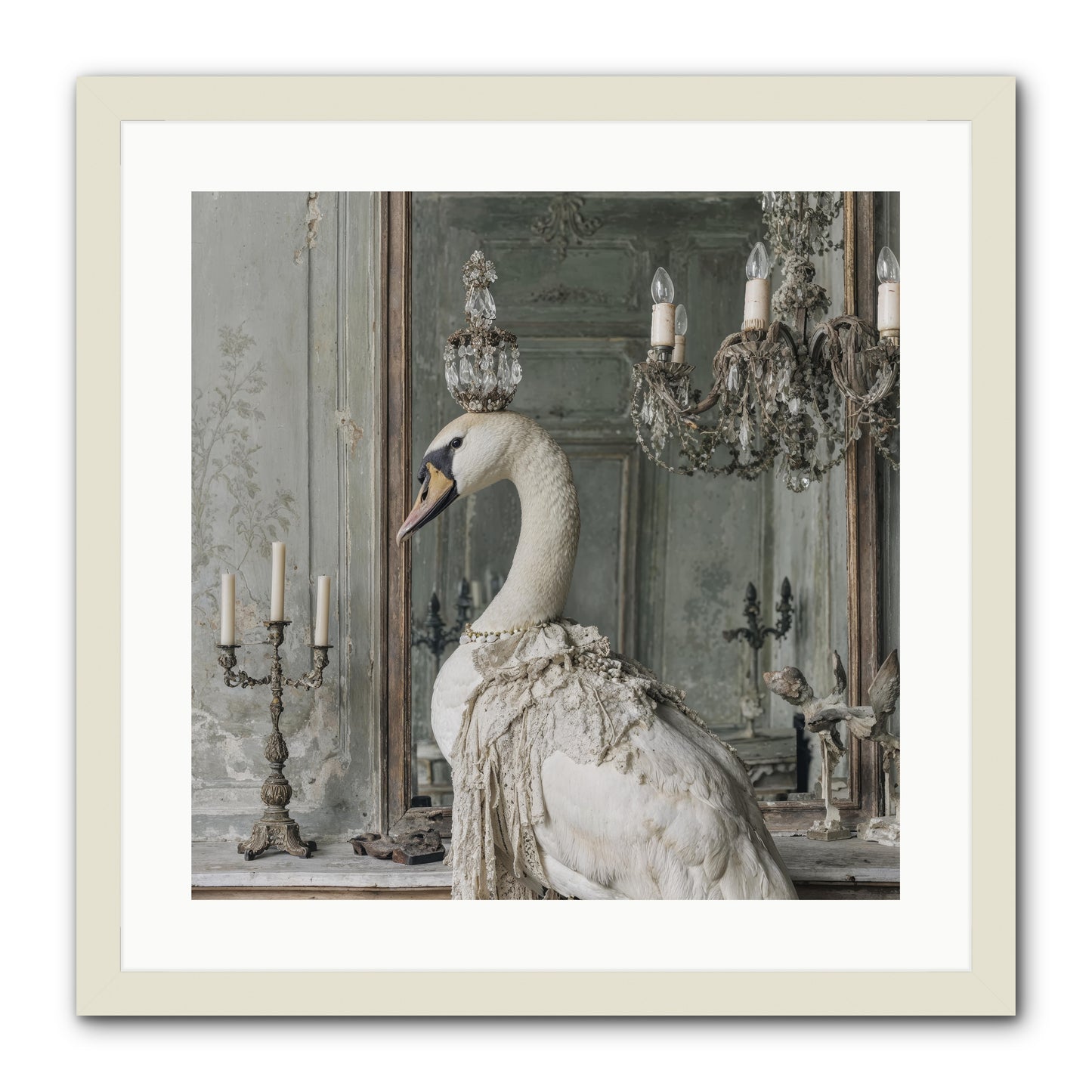 The Silver Country -- Framed Print - White 20x20