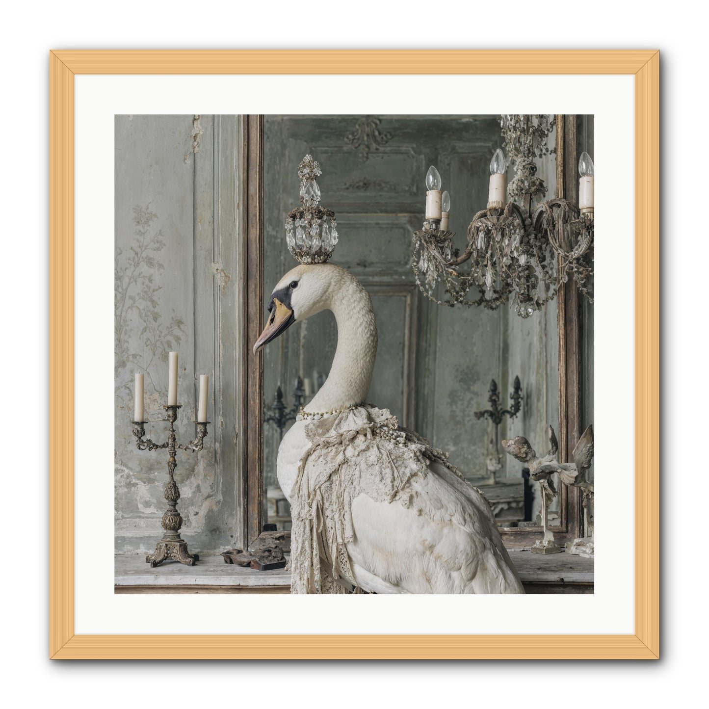 The Silver Country -- Framed Print - Natural 24x24