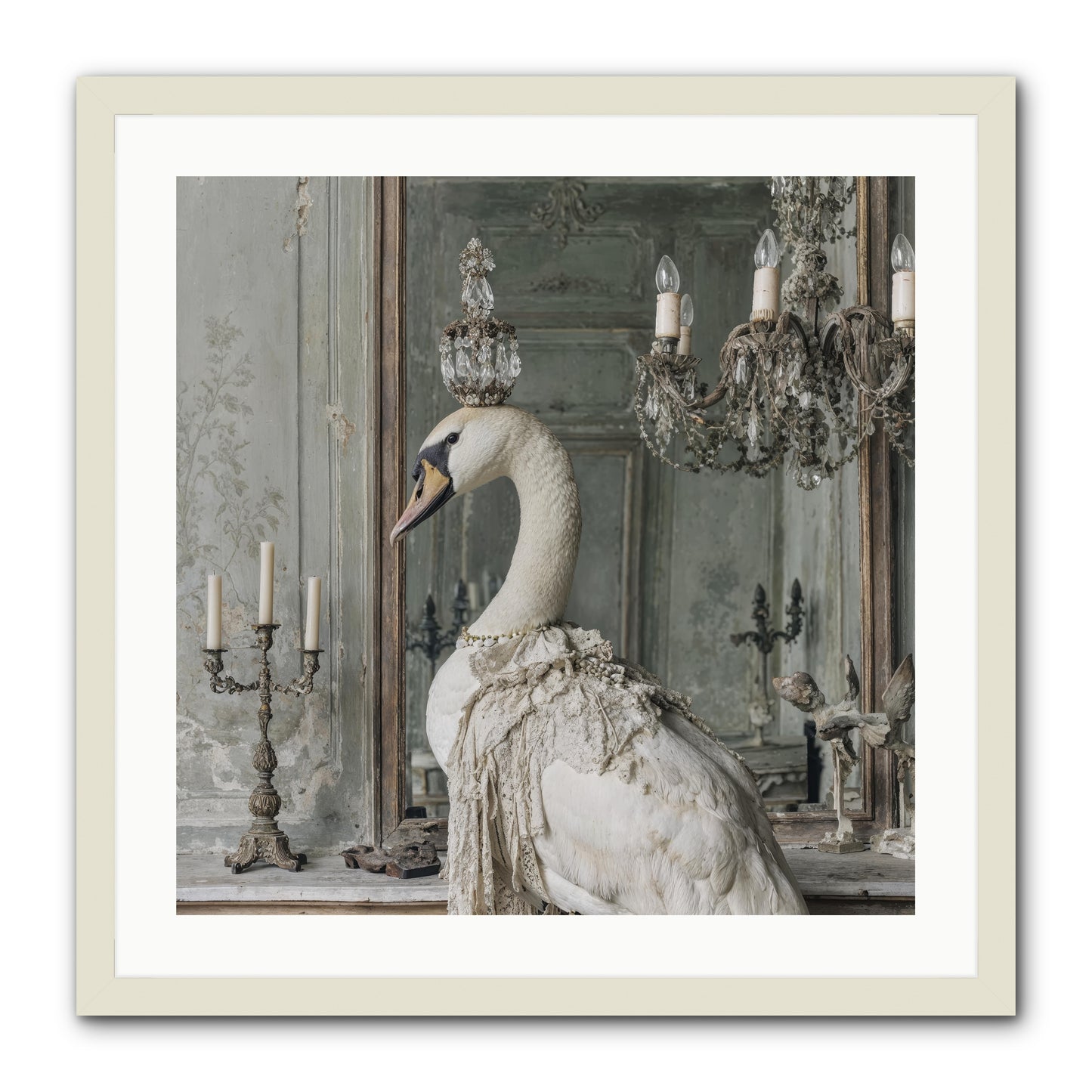 The Silver Country -- Framed Print - White 24x24