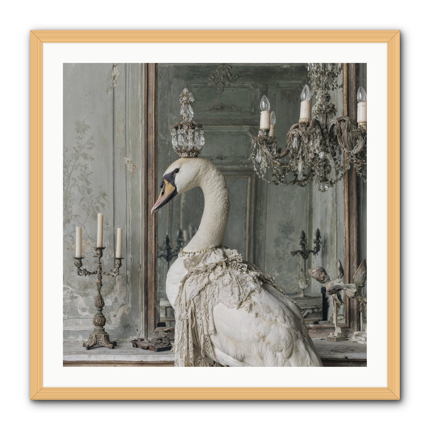 The Silver Country -- Framed Print - Natural 30x30