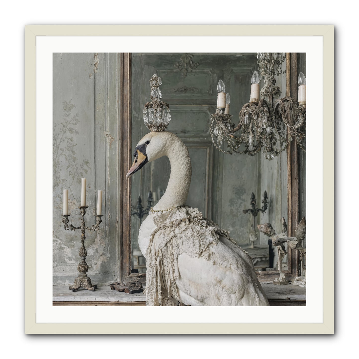 The Silver Country -- Framed Print - White 30x30