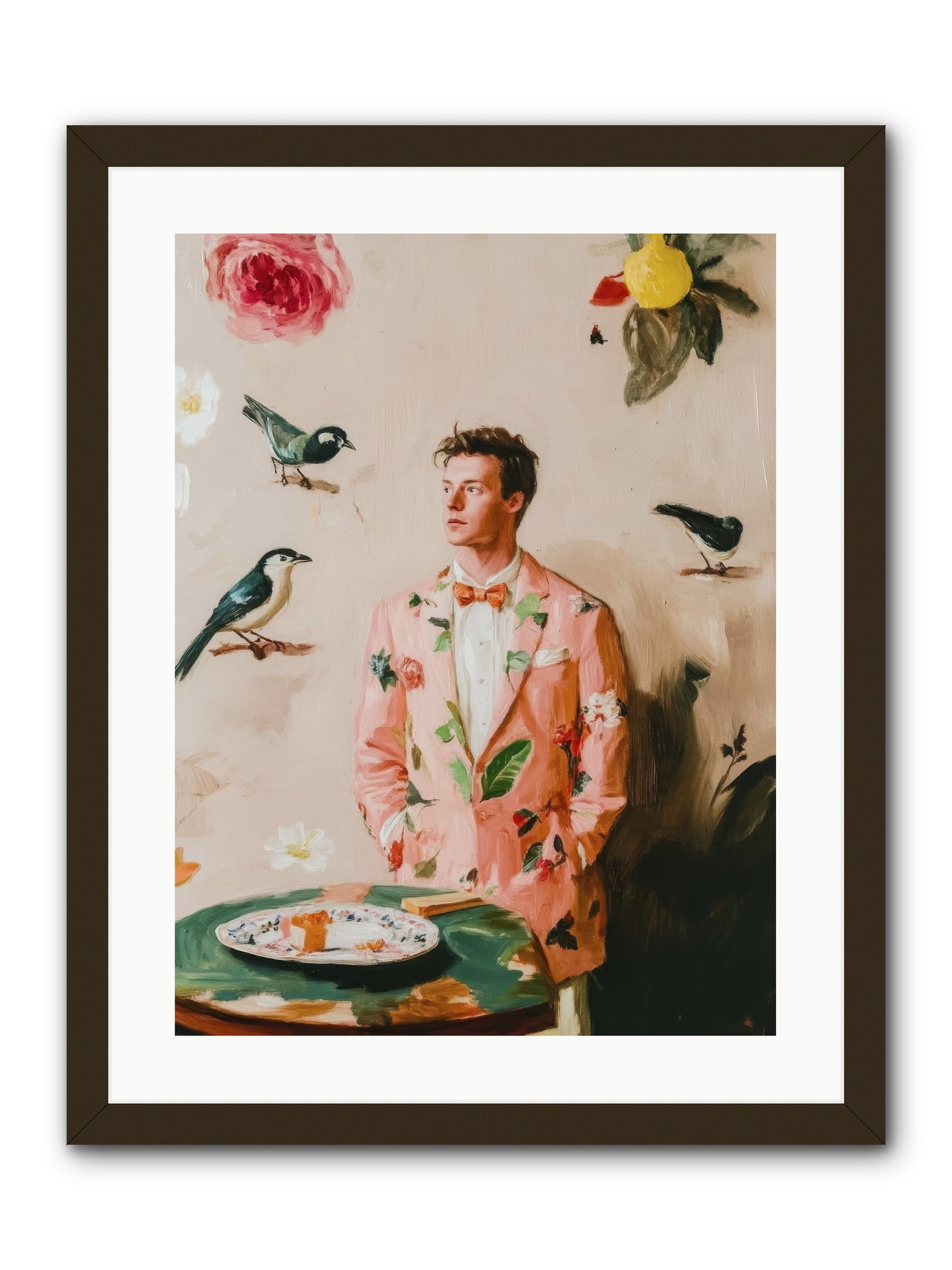 The Silver Hyacinth-REZ -- Framed Print - Black 18x24
