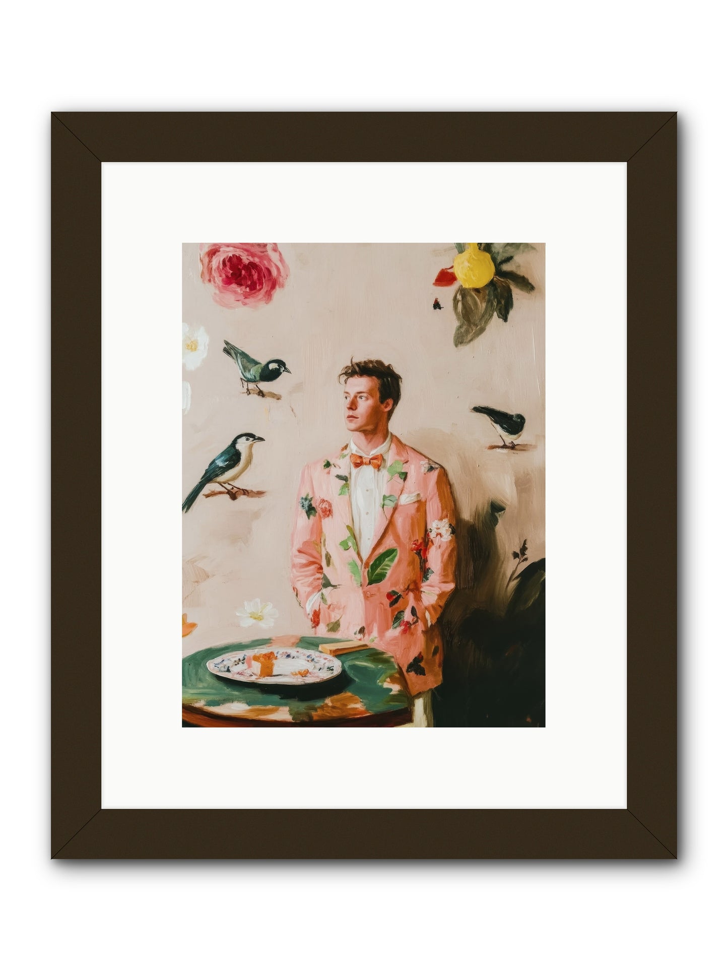 The Silver Hyacinth-REZ -- Framed Print - Black 9x12