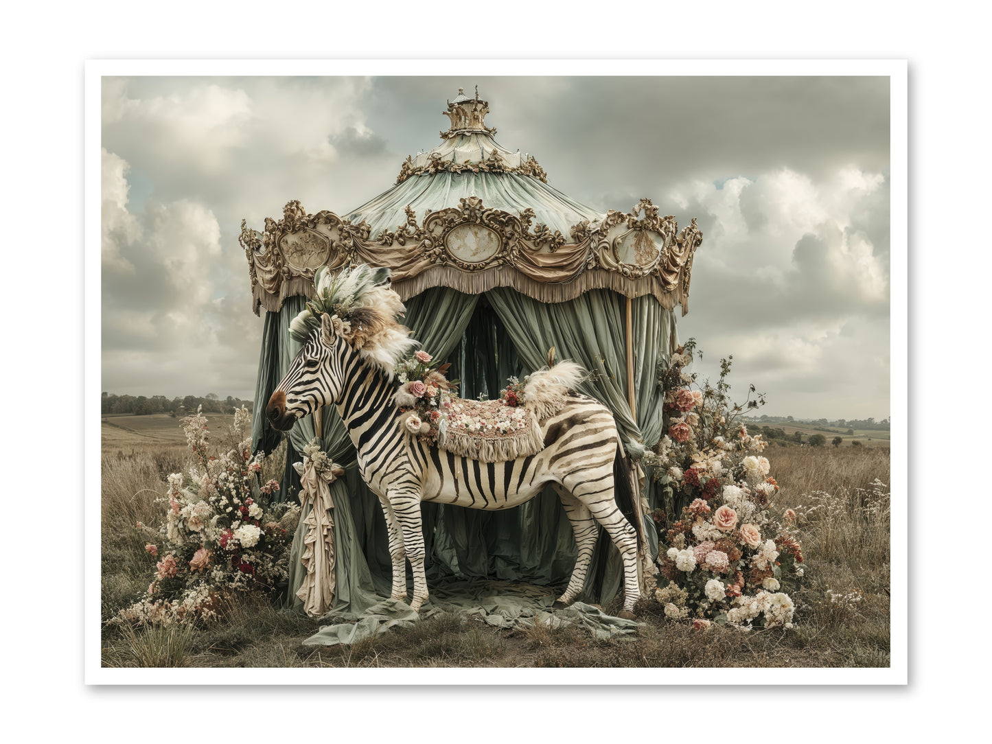 The Sky Wore Clementine -- Paper Print 48x36