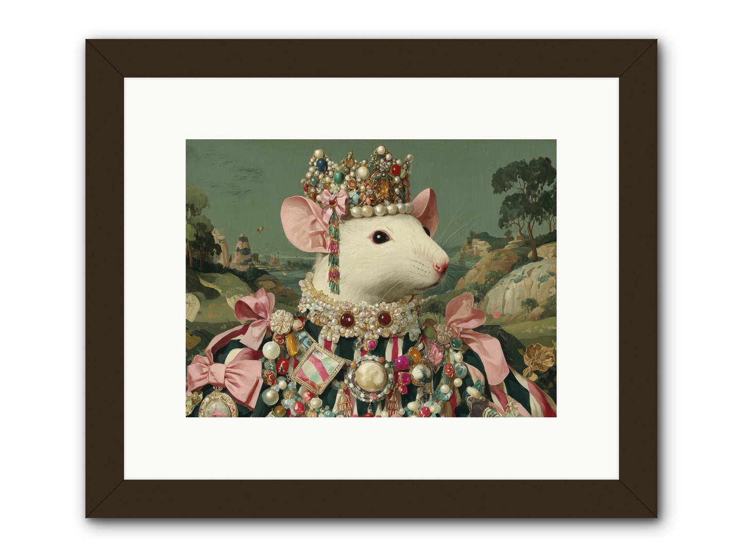 The Smitten Society -- Framed Print - Black 12x9