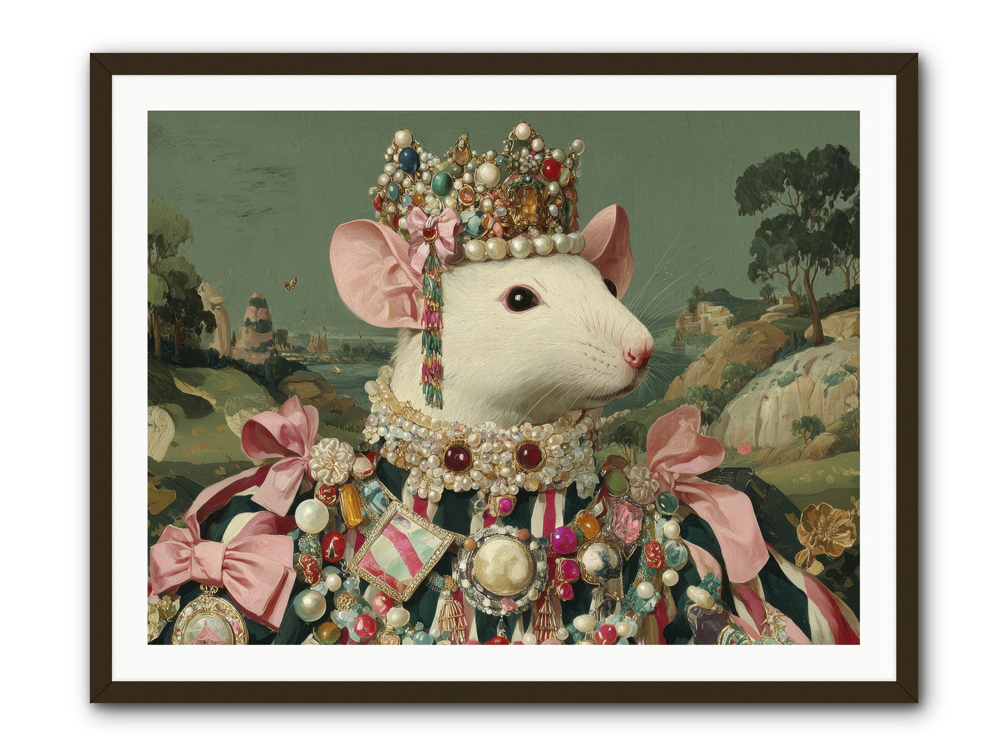 The Smitten Society -- Framed Print - Black 40x30