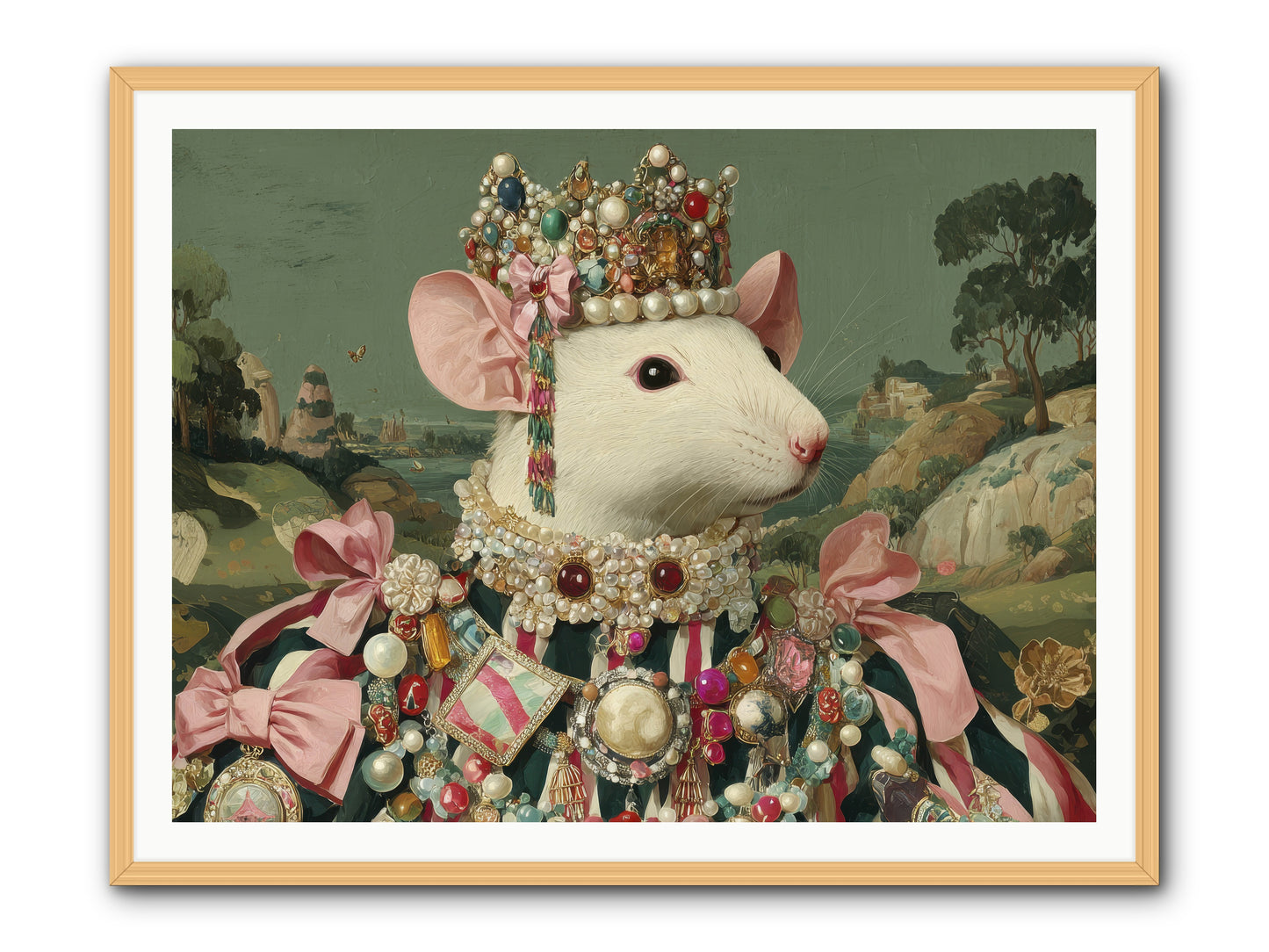 The Smitten Society -- Framed Print - Natural 48x36