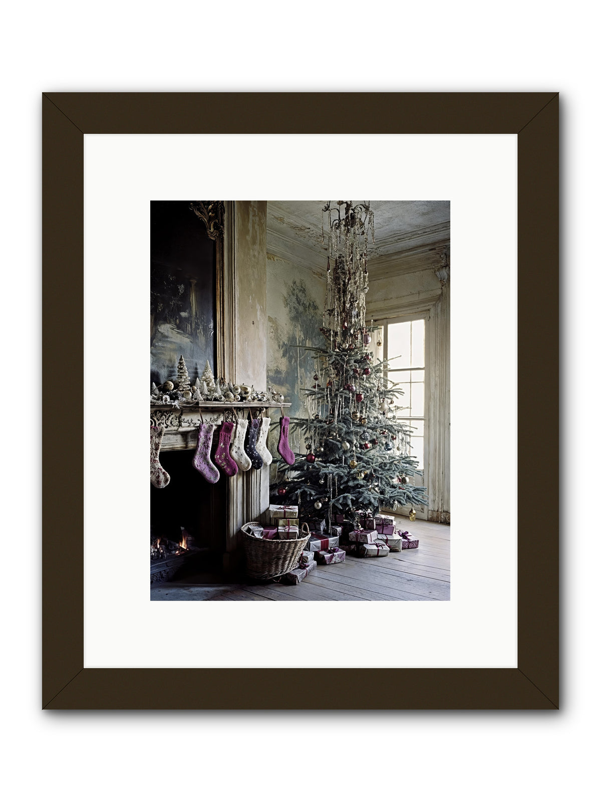 The Soliloquy Of Snow -- Framed Print - Black 9x12