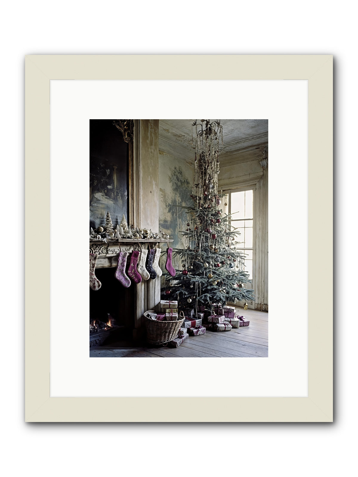 The Soliloquy Of Snow -- Framed Print - White 9x12