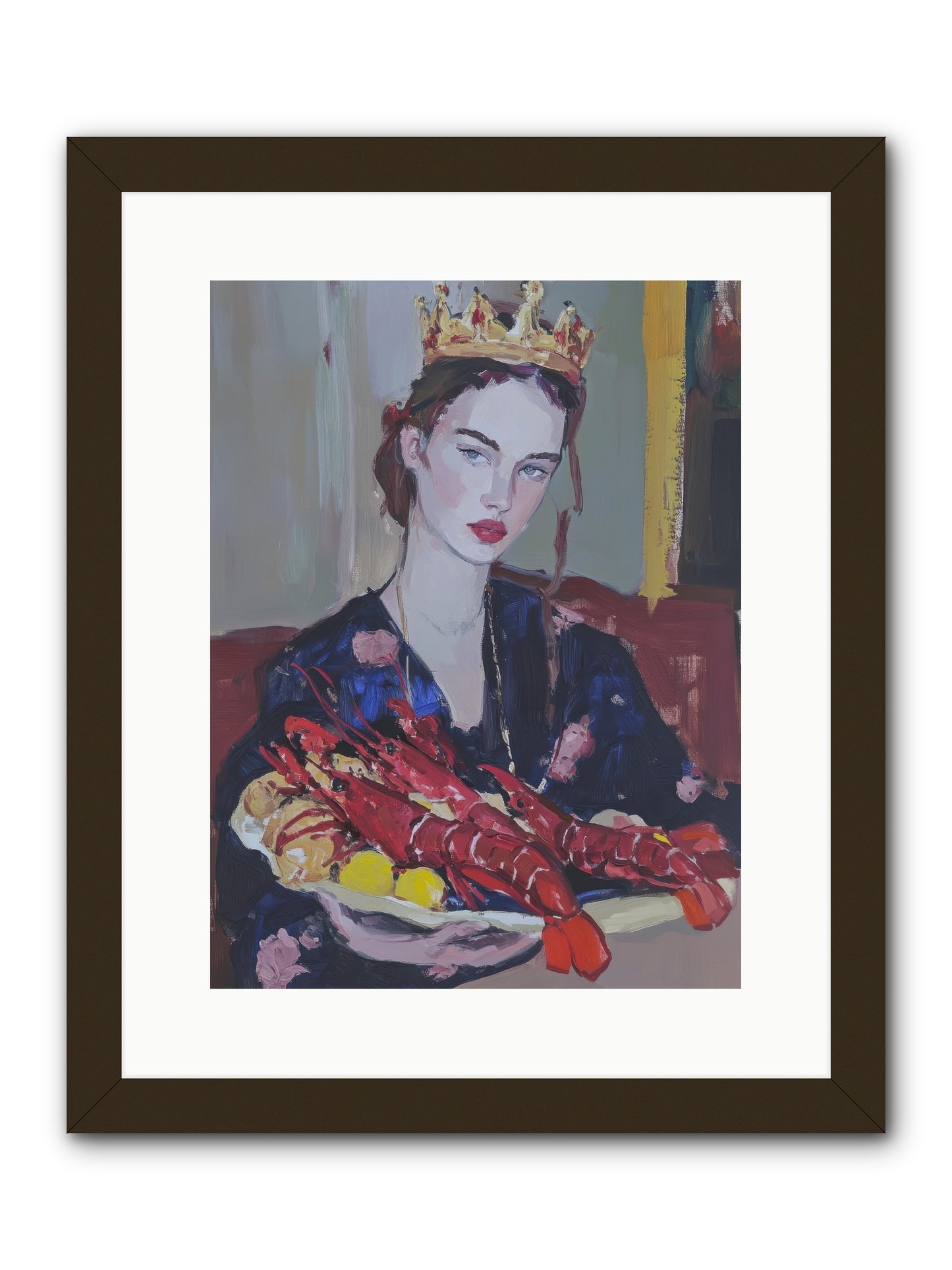 The Sovereign Supper -- Framed Print - Black 12x16