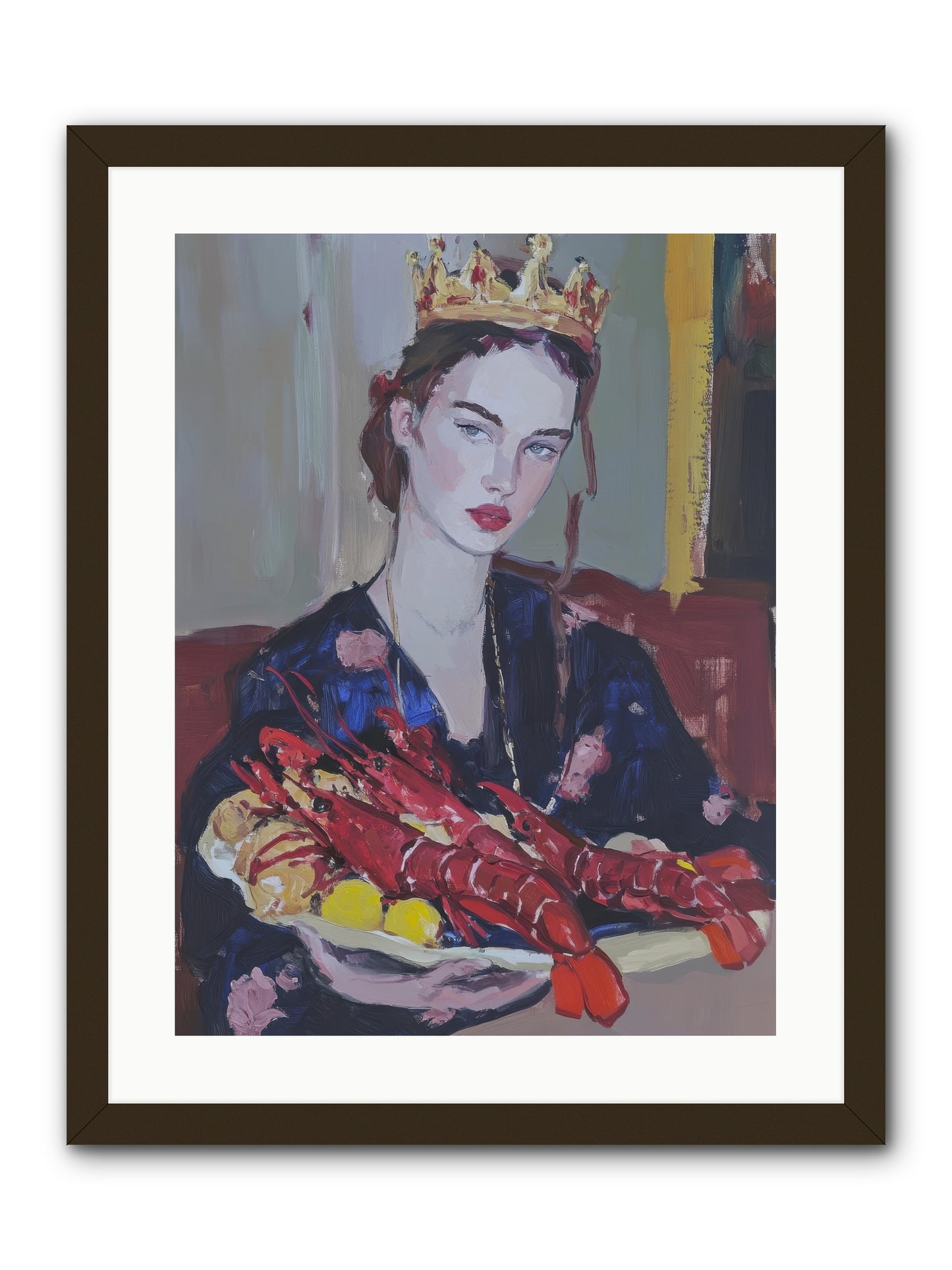 The Sovereign Supper -- Framed Print - Black 18x24