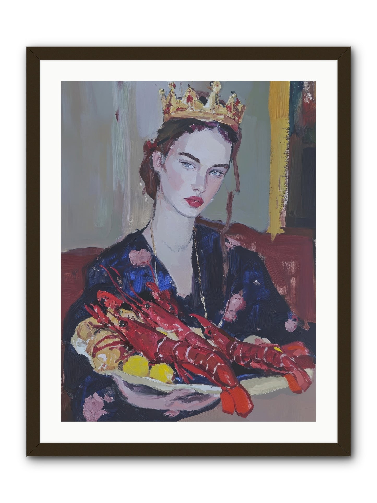 The Sovereign Supper -- Framed Print - Black 24x32