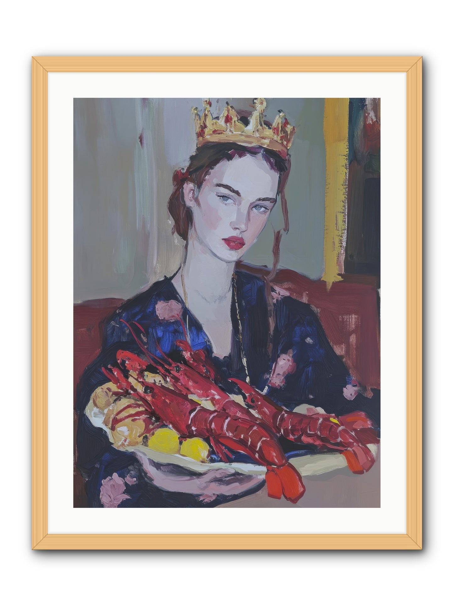 The Sovereign Supper -- Framed Print - Natural 24x32