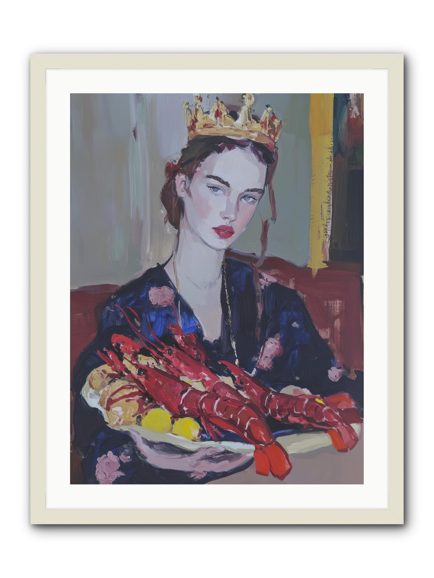 The Sovereign Supper -- Framed Print - White 24x32