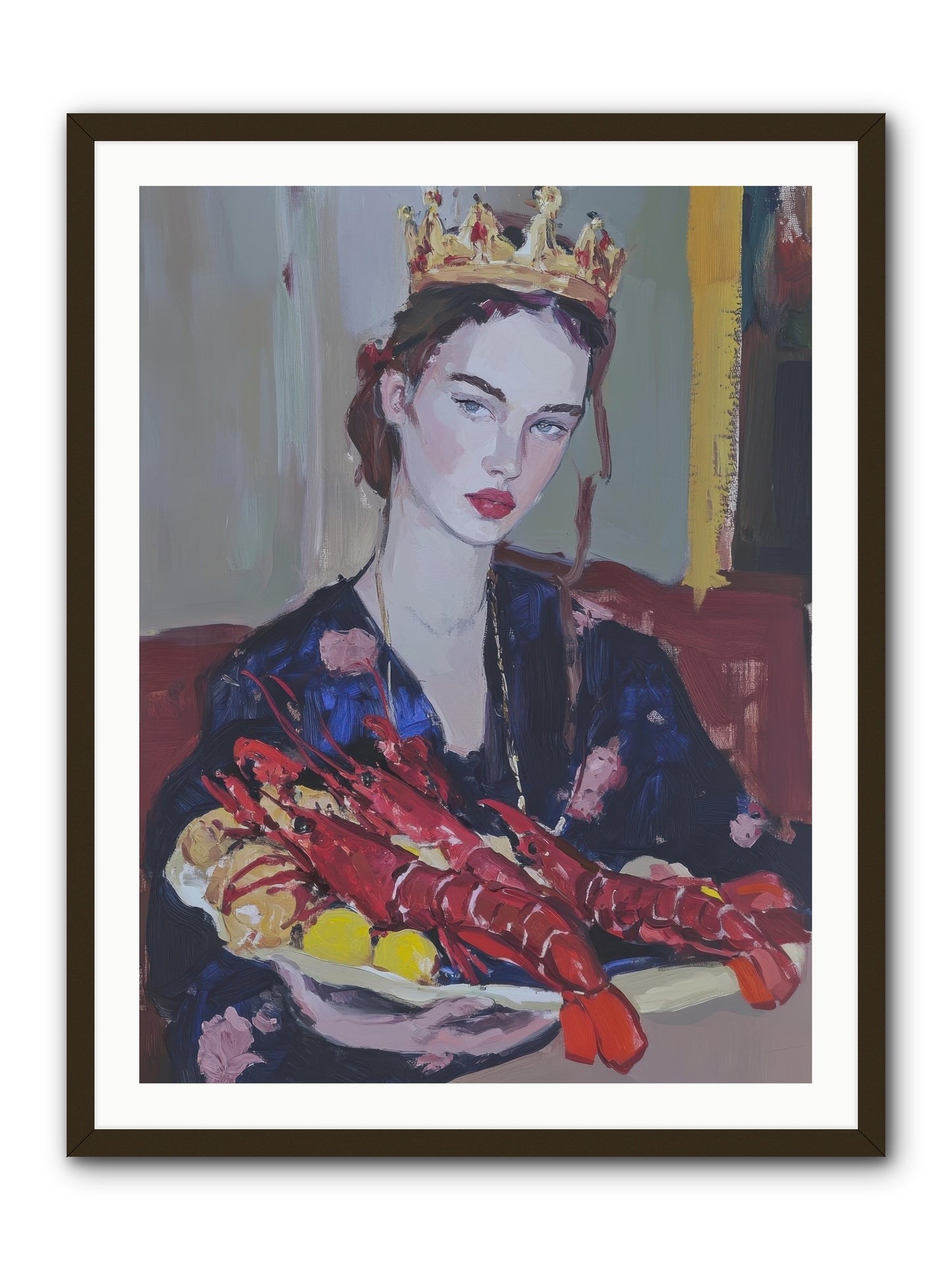 The Sovereign Supper -- Framed Print - Black 30x40