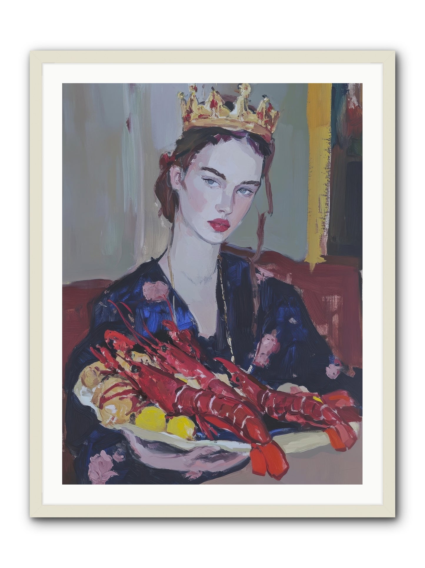 The Sovereign Supper -- Framed Print - White 30x40