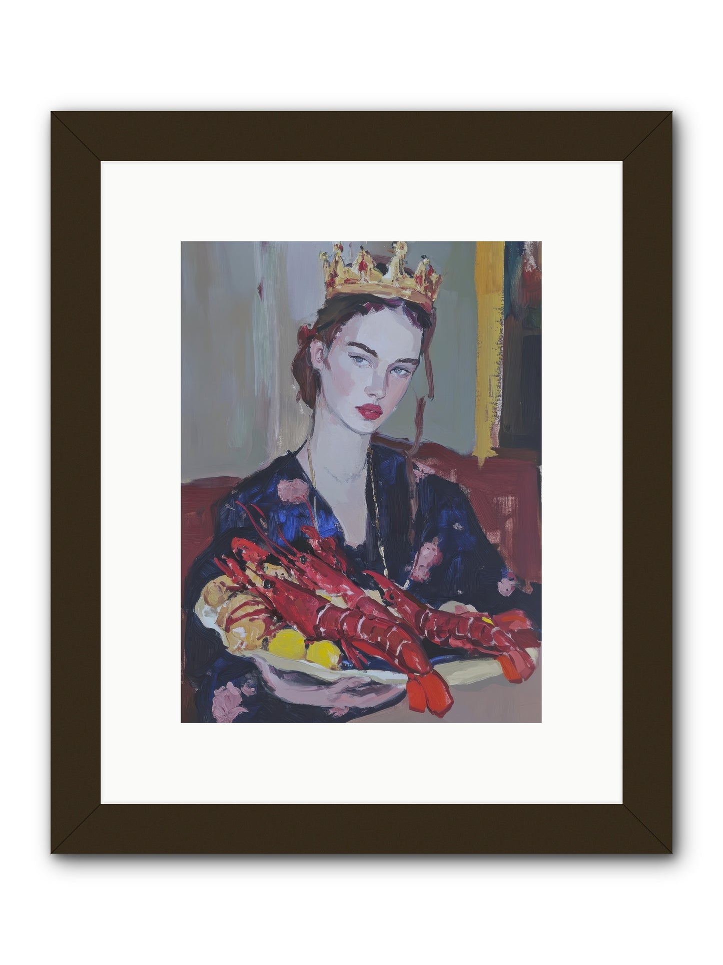The Sovereign Supper -- Framed Print - Black 9x12