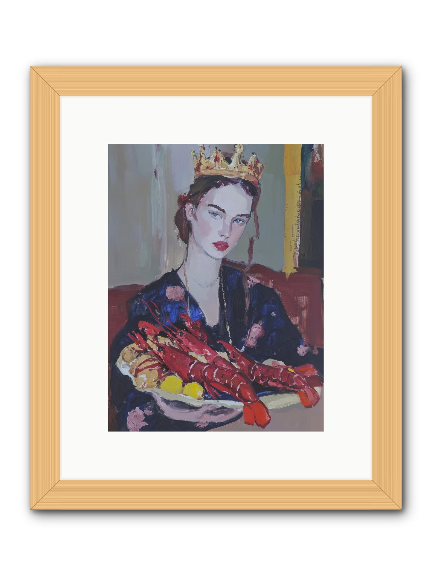 The Sovereign Supper -- Framed Print - Natural 9x12