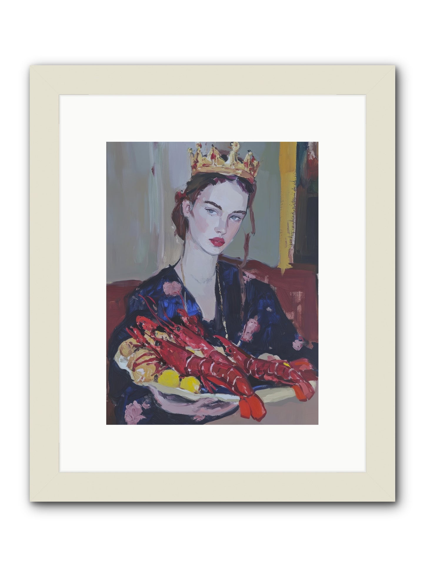 The Sovereign Supper -- Framed Print - White 9x12