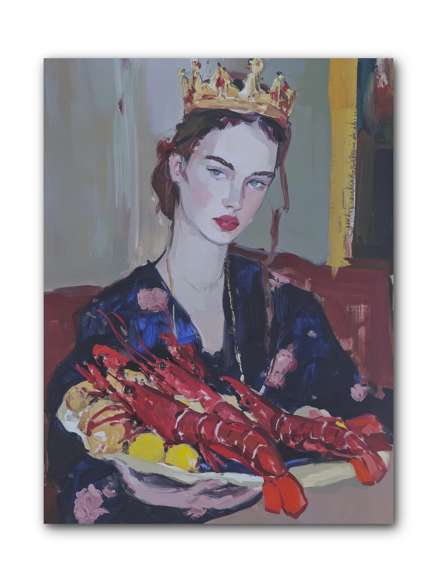 The Sovereign Supper -- Wrapped Canvas 9x12