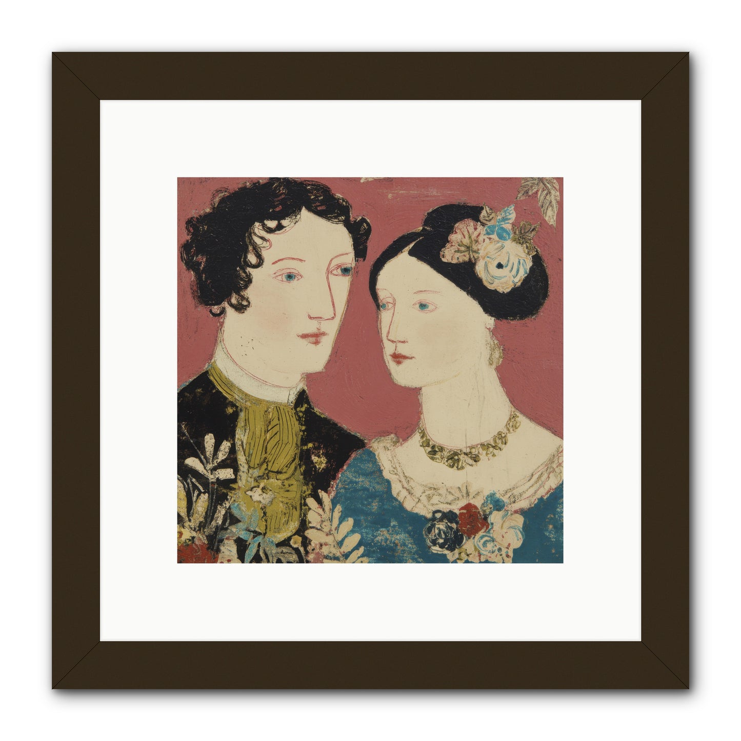 The Space We Share -- Framed Print - Black 10x10