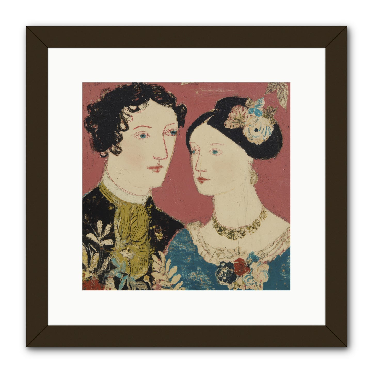 The Space We Share -- Framed Print - Black 12x12