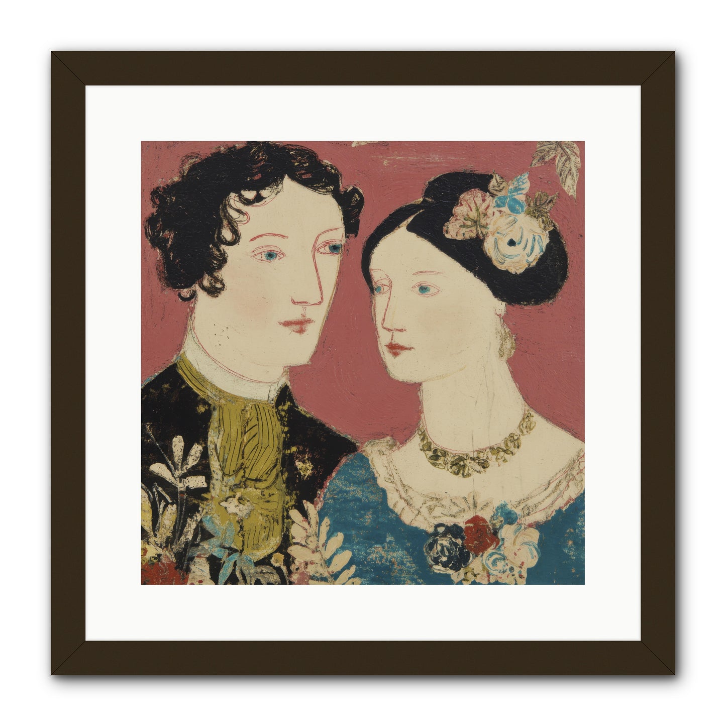 The Space We Share -- Framed Print - Black 16x16