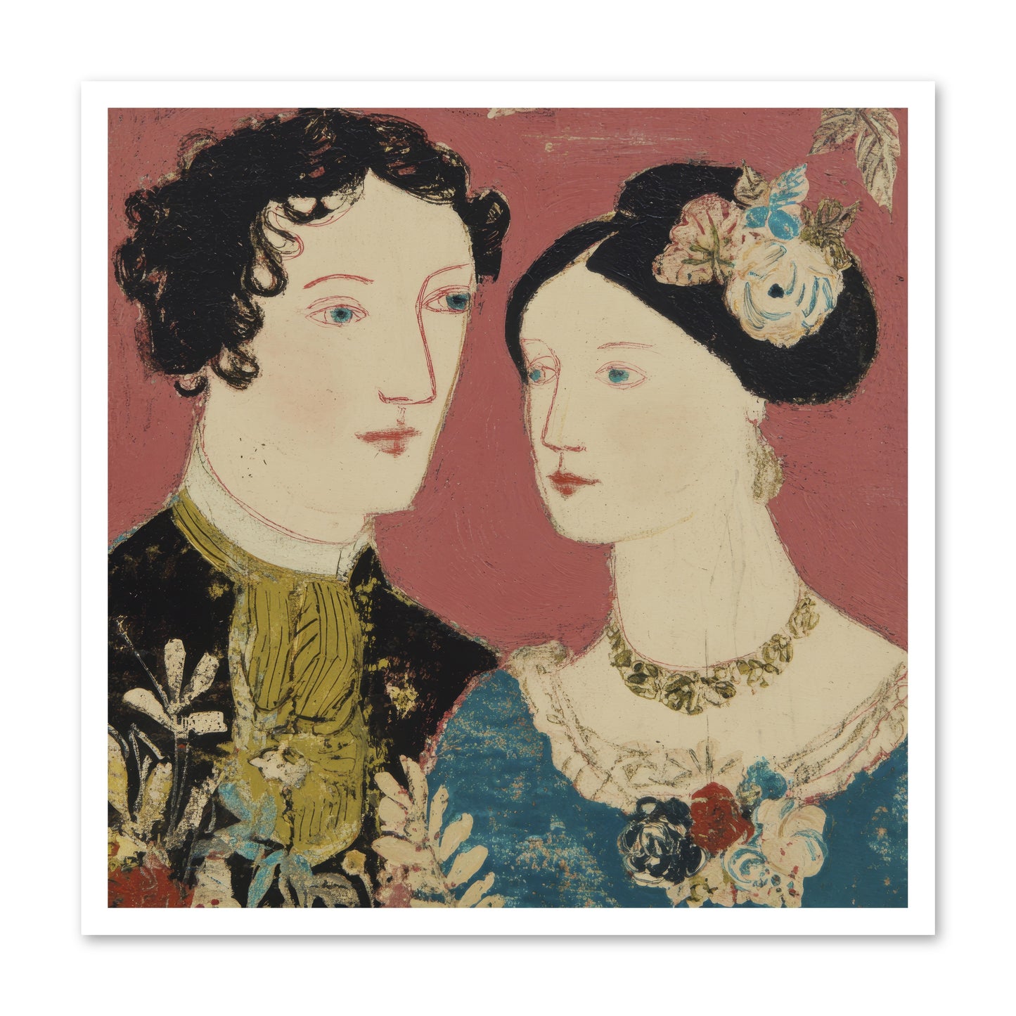 The Space We Share -- Loose Canvas Print 30x30