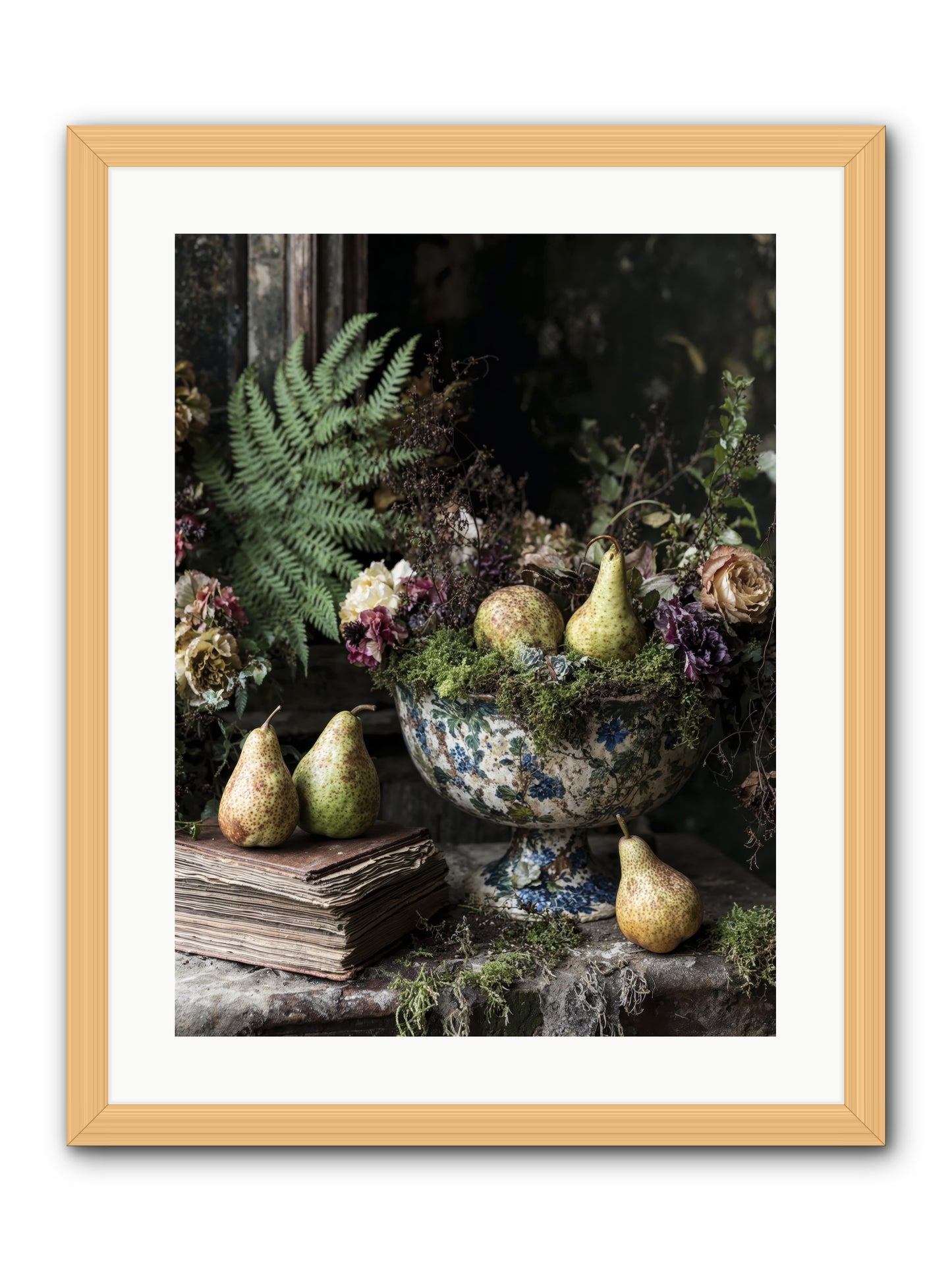 The Spirited Assembly -- Framed Print - Natural 18x24