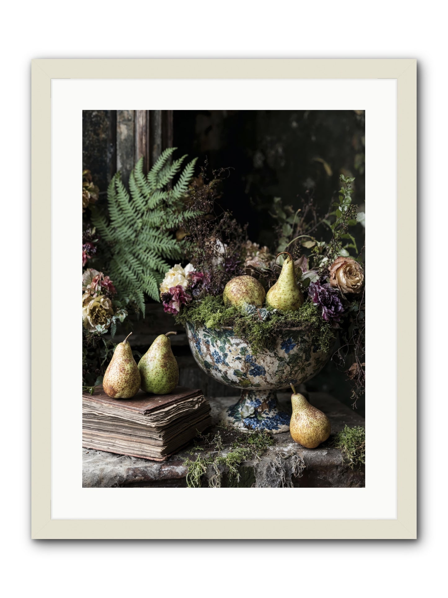 The Spirited Assembly -- Framed Print - White 18x24