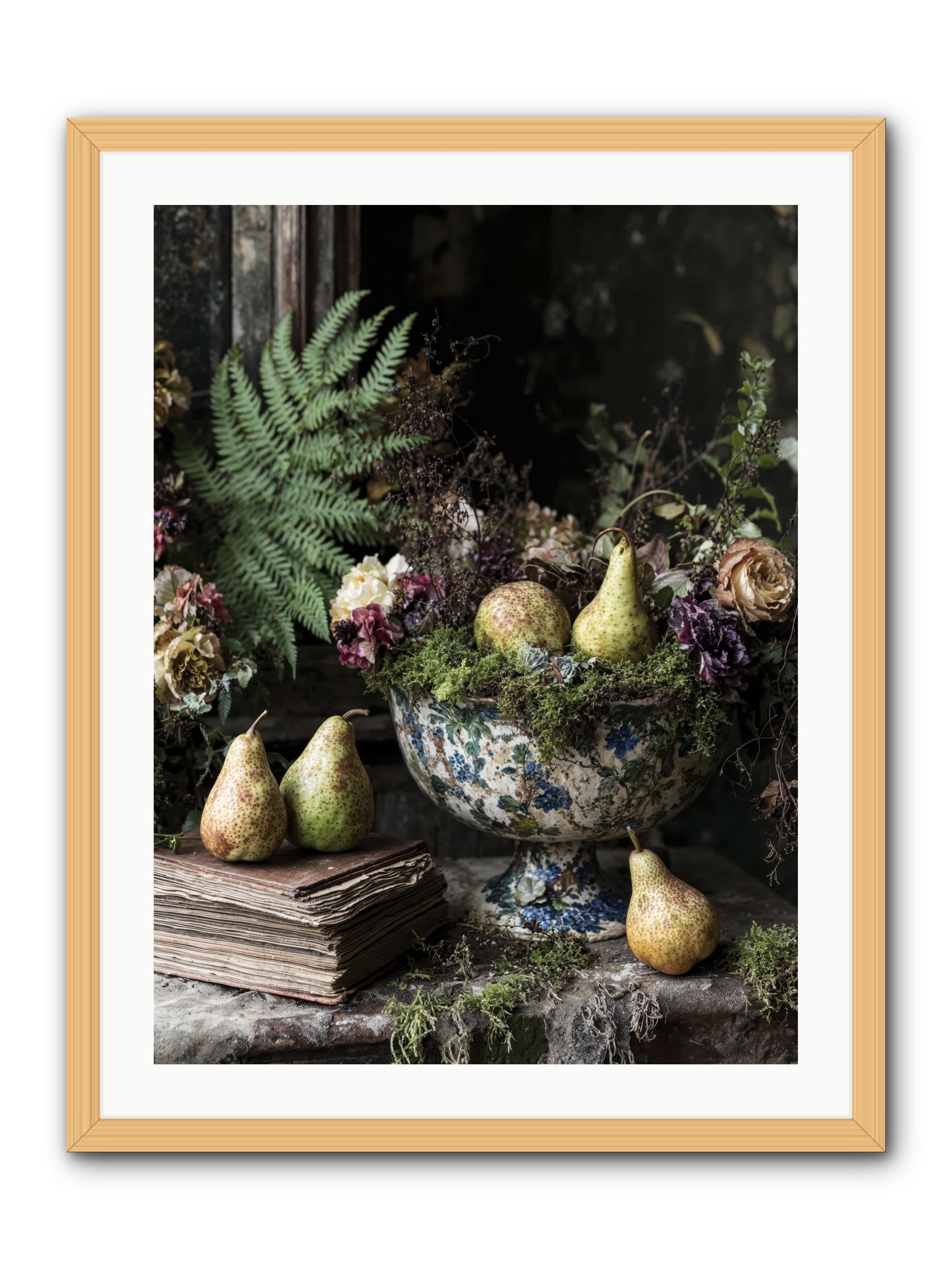 The Spirited Assembly -- Framed Print - Natural 24x32