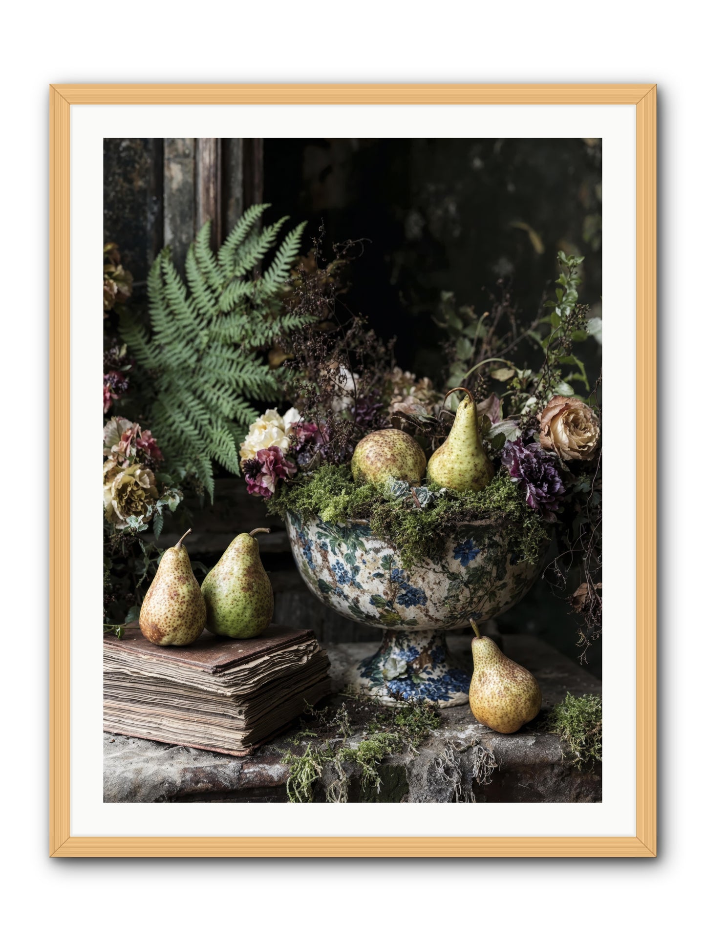 The Spirited Assembly -- Framed Print - Natural 30x40
