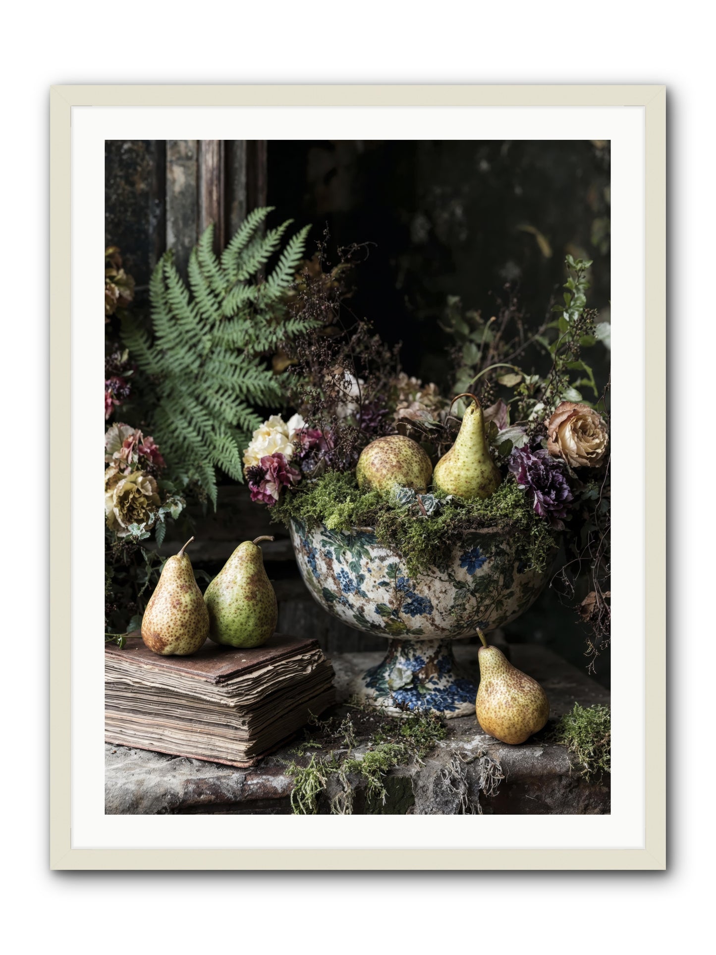 The Spirited Assembly -- Framed Print - White 30x40