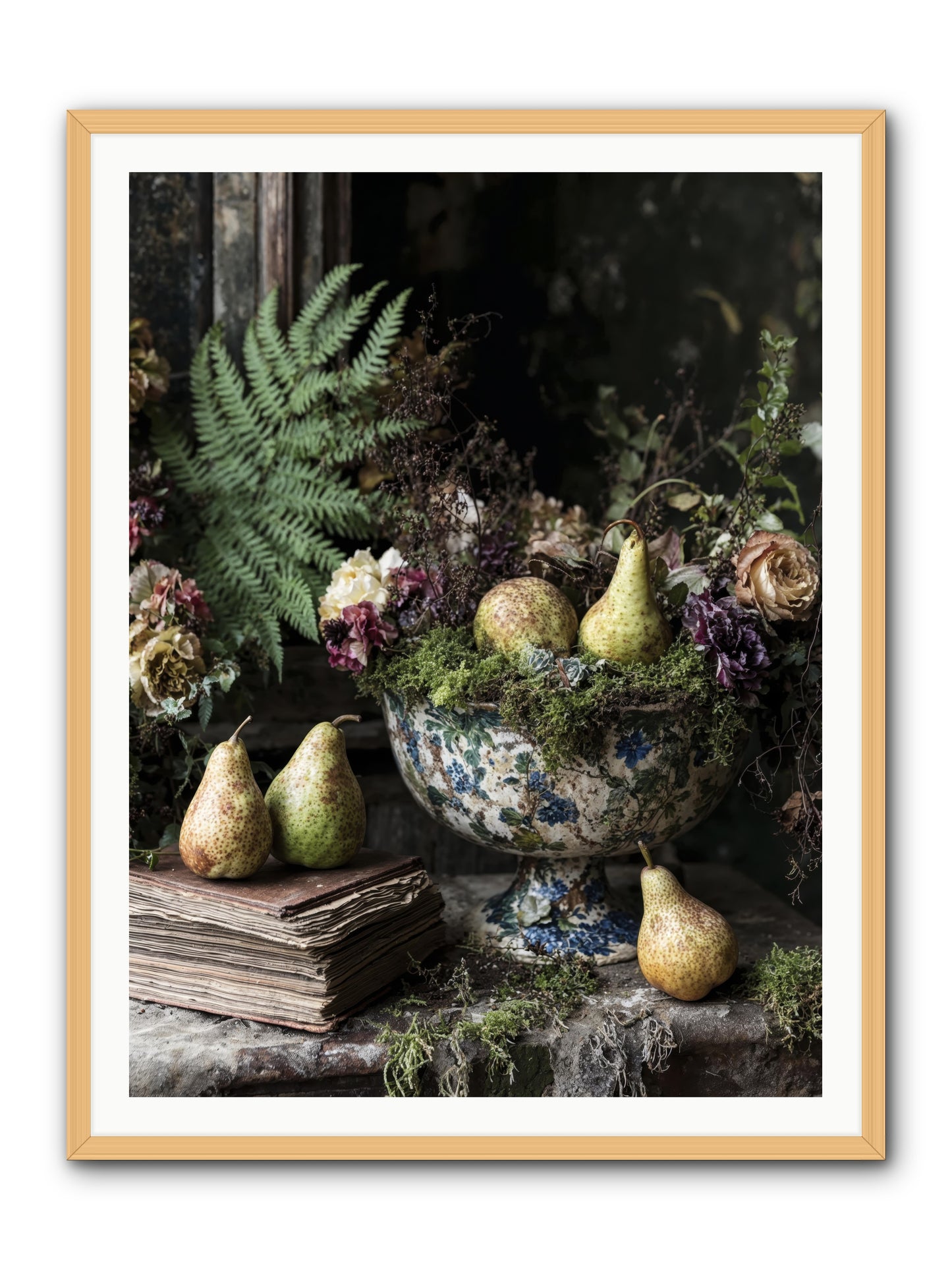 The Spirited Assembly -- Framed Print - Natural 36x48