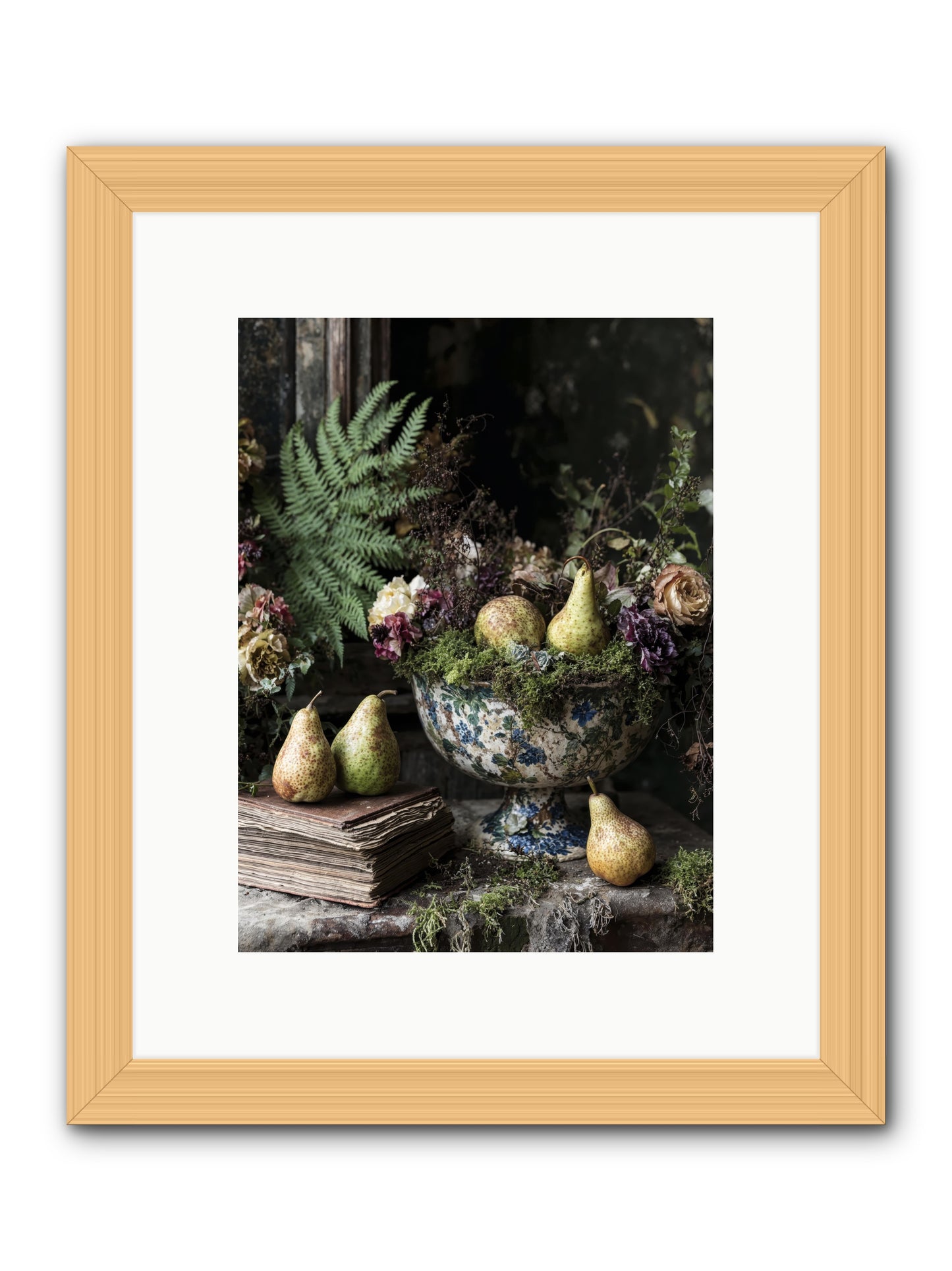 The Spirited Assembly -- Framed Print - Natural 9x12
