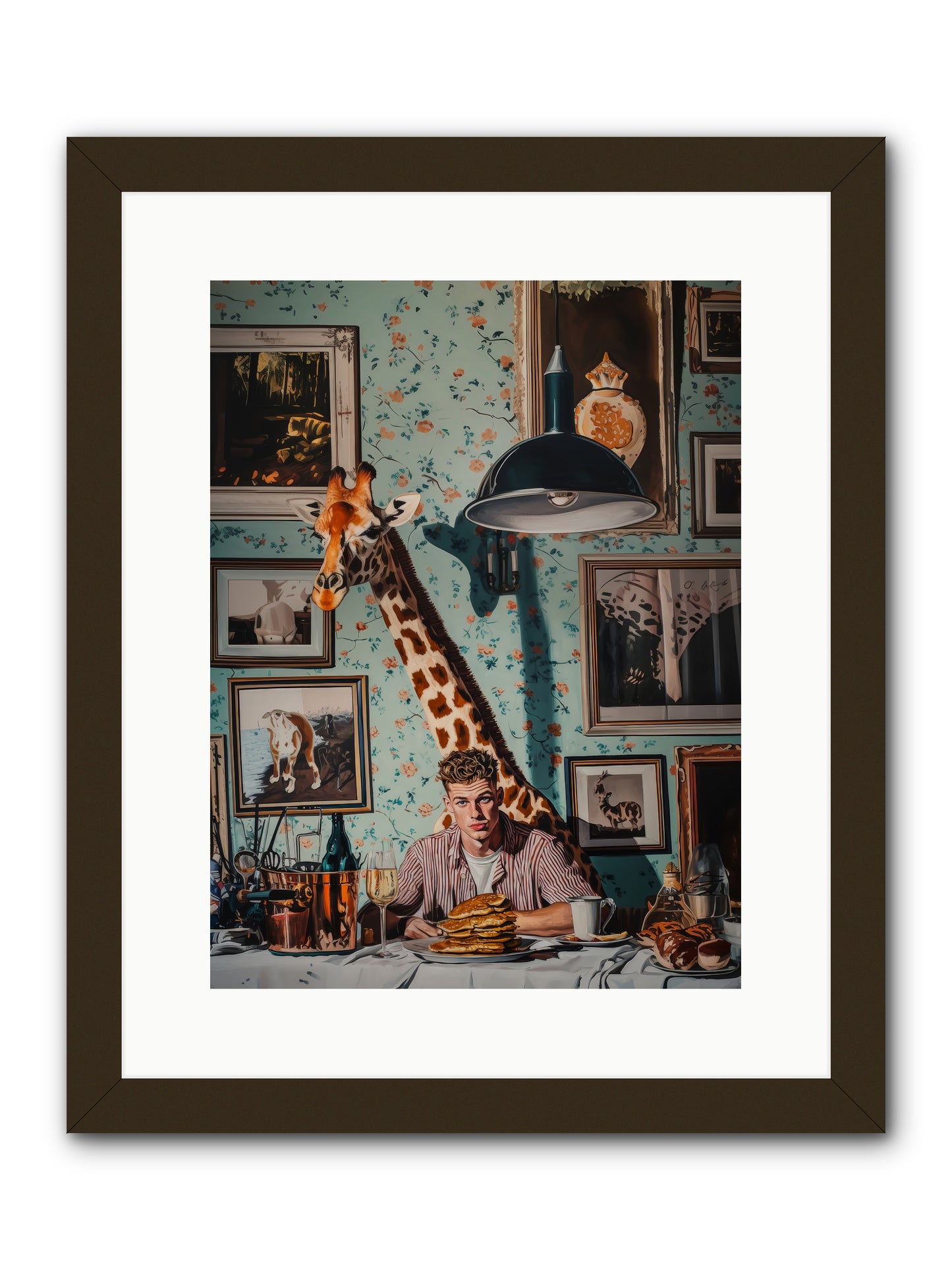 The Spotted Epicurean -- Framed Print - Black 12x16