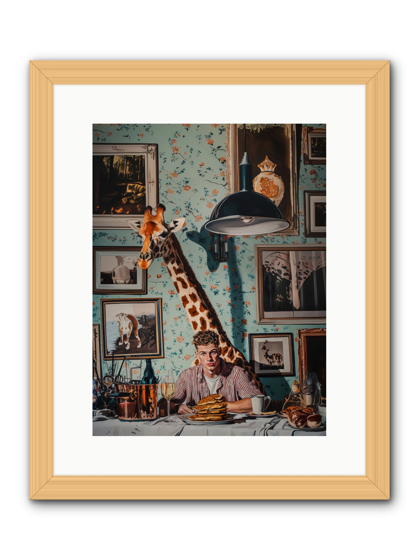 The Spotted Epicurean -- Framed Print - Natural 12x16