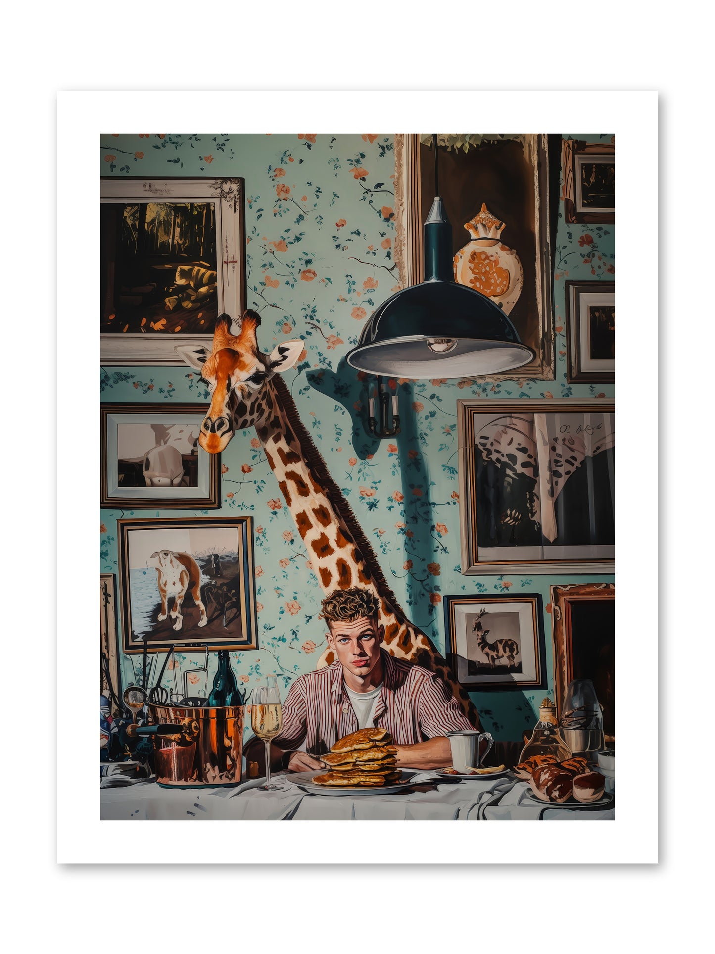 The Spotted Epicurean -- Loose Canvas Print 12x16