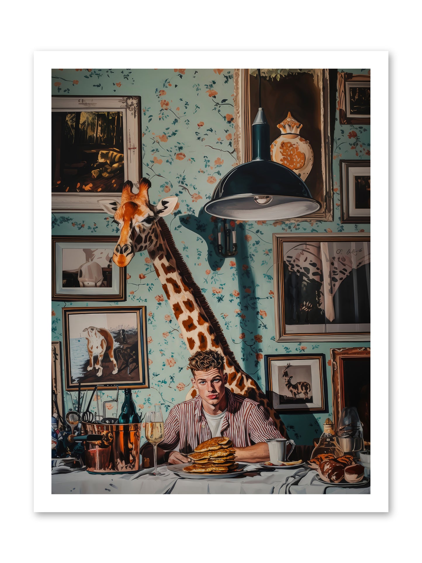 The Spotted Epicurean -- Loose Canvas Print 18x24