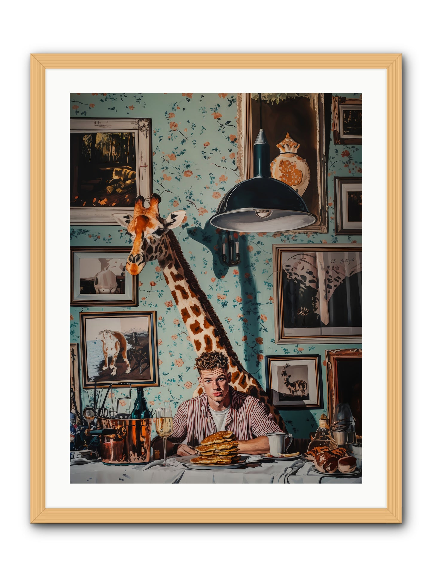 The Spotted Epicurean -- Framed Print - Natural 24x32