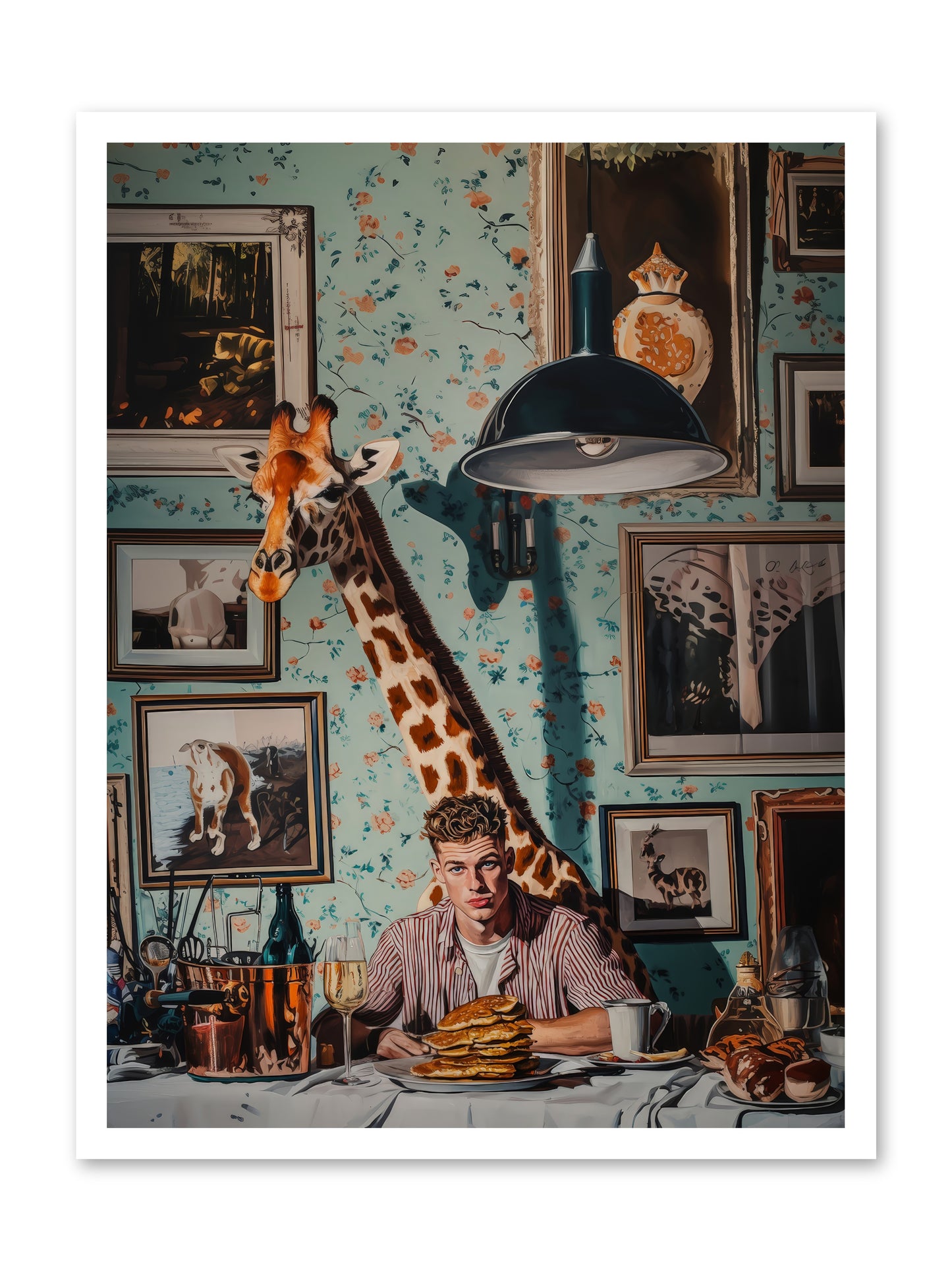 The Spotted Epicurean -- Loose Canvas Print 24x32