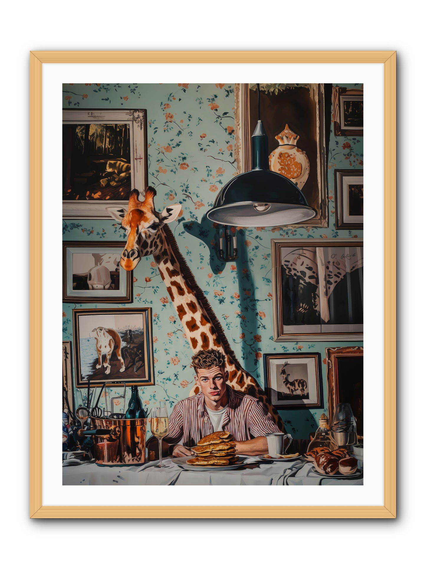 The Spotted Epicurean -- Framed Print - Natural 30x40