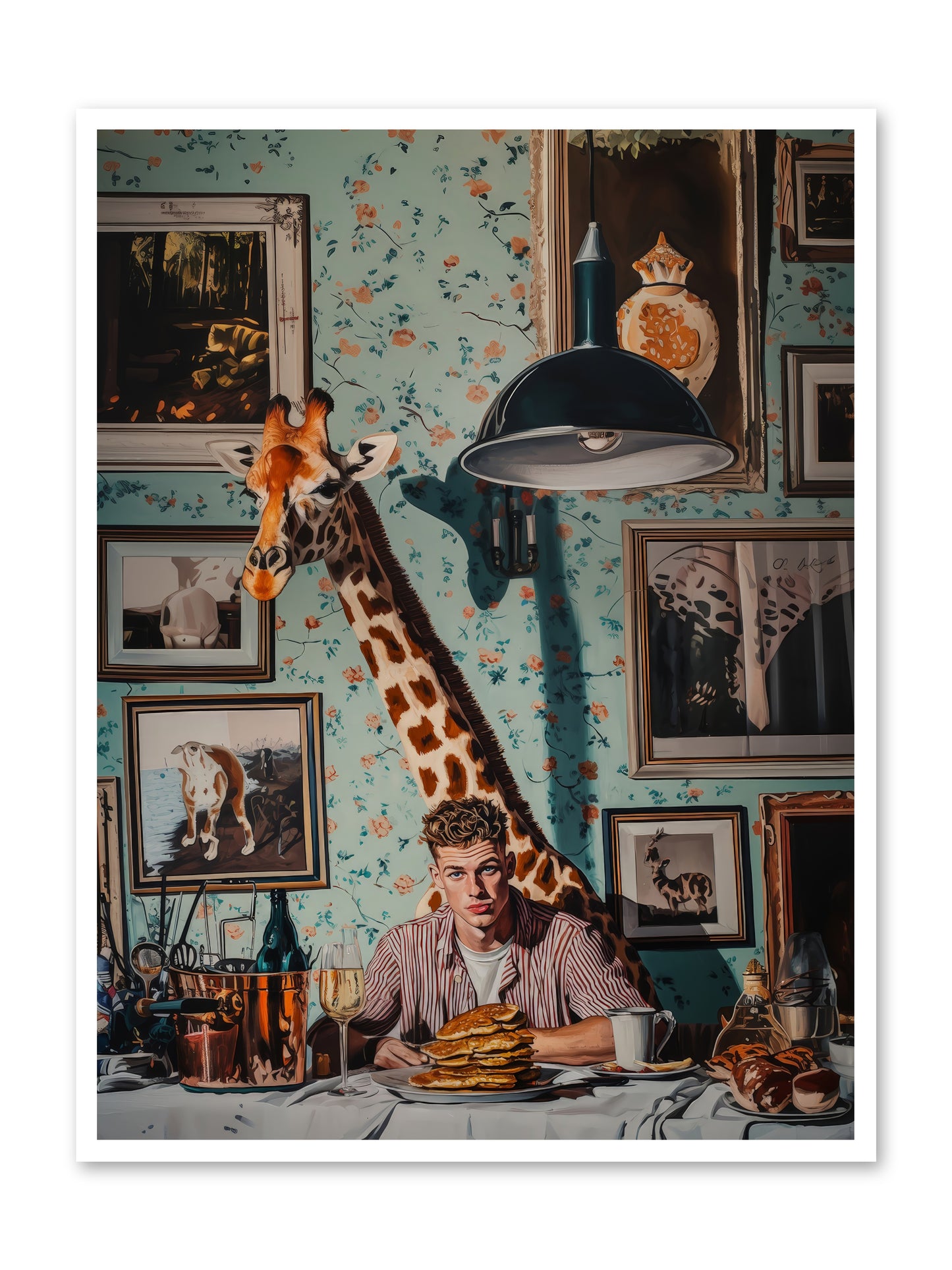 The Spotted Epicurean -- Loose Canvas Print 36x48