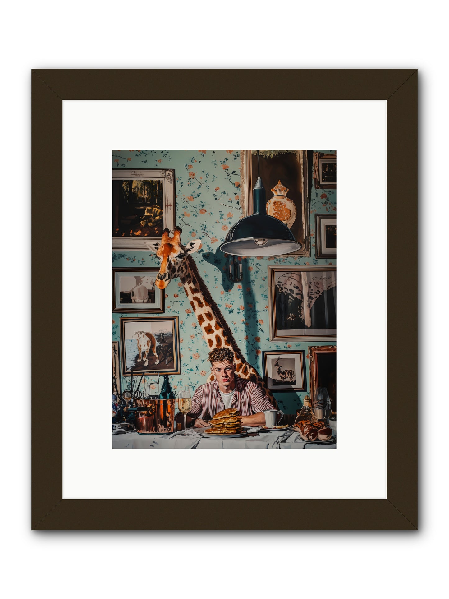The Spotted Epicurean -- Framed Print - Black 9x12