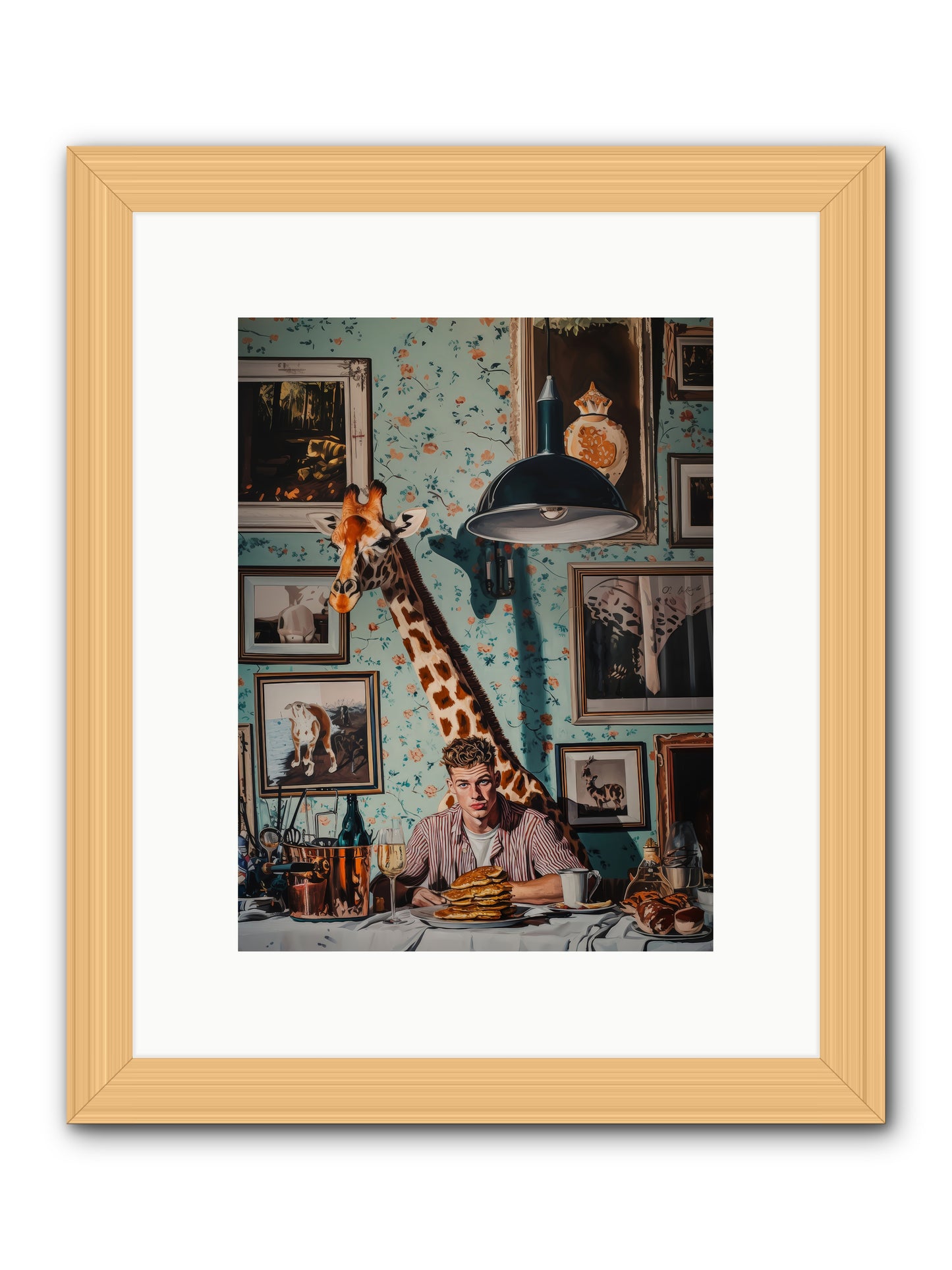 The Spotted Epicurean -- Framed Print - Natural 9x12
