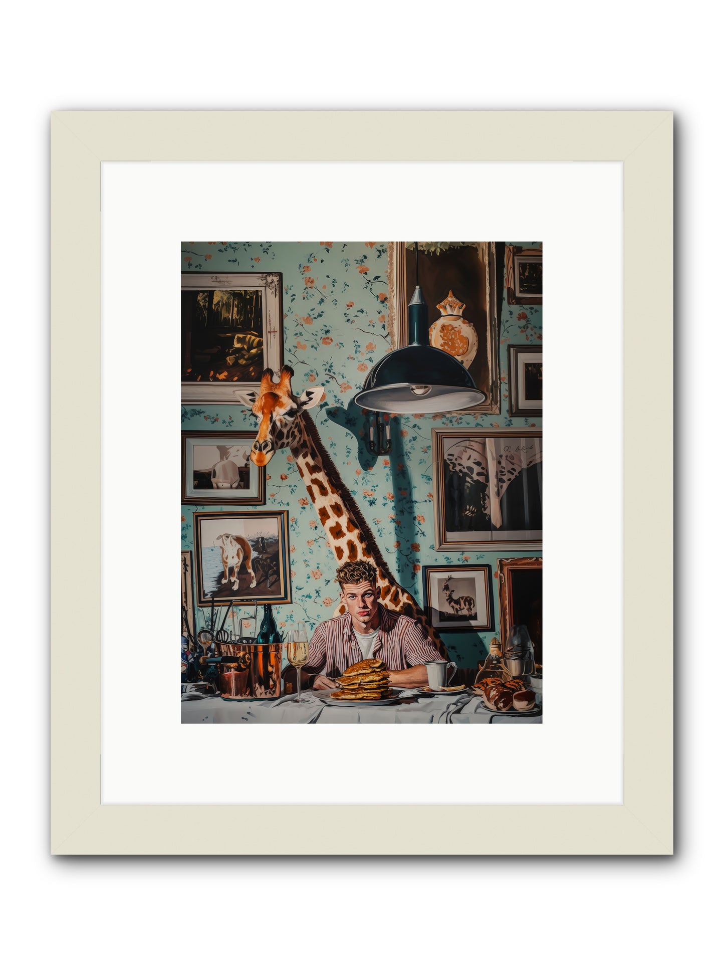 The Spotted Epicurean -- Framed Print - White 9x12