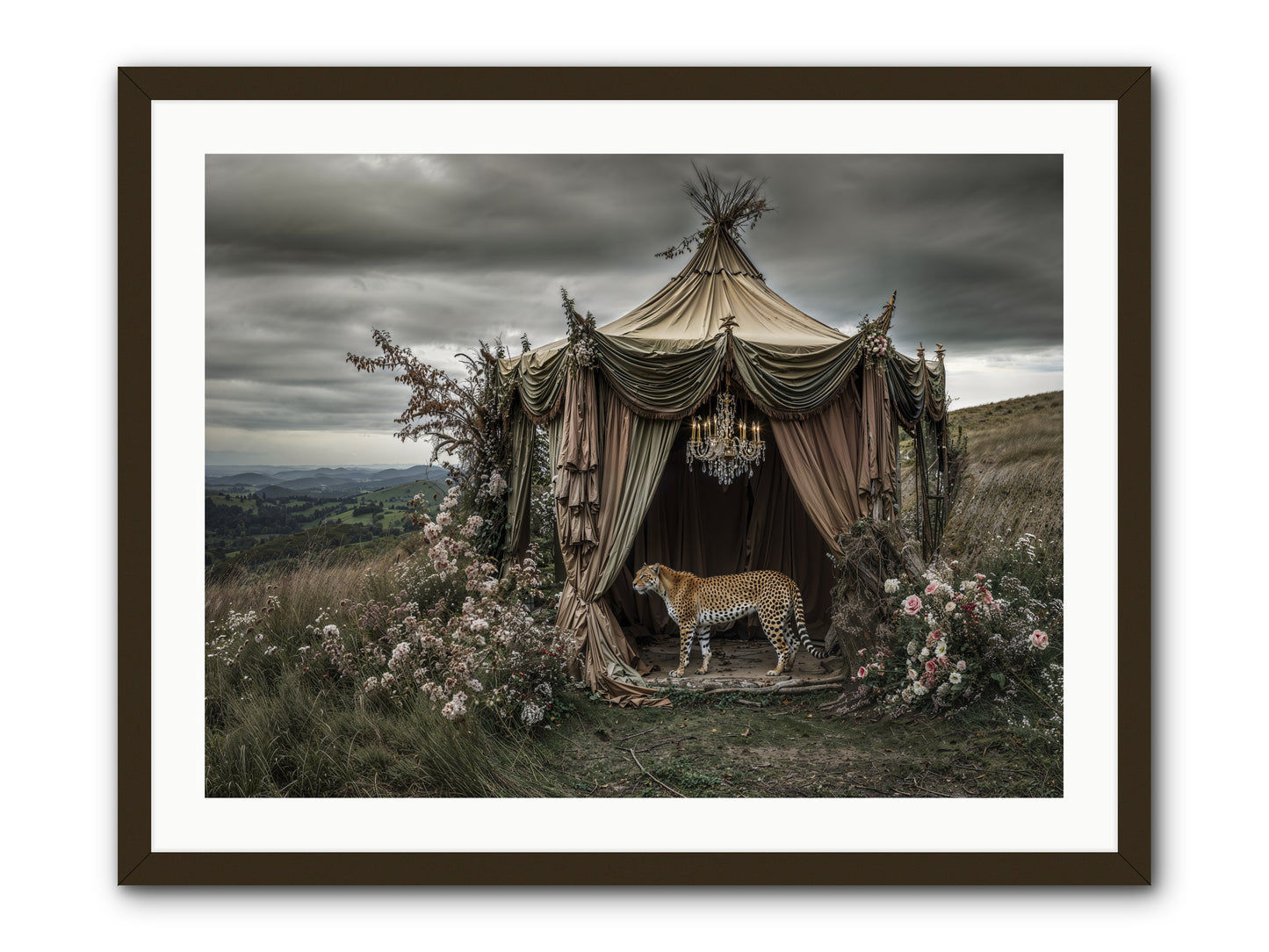 The Still Meadow -- Framed Print - Black 32x24