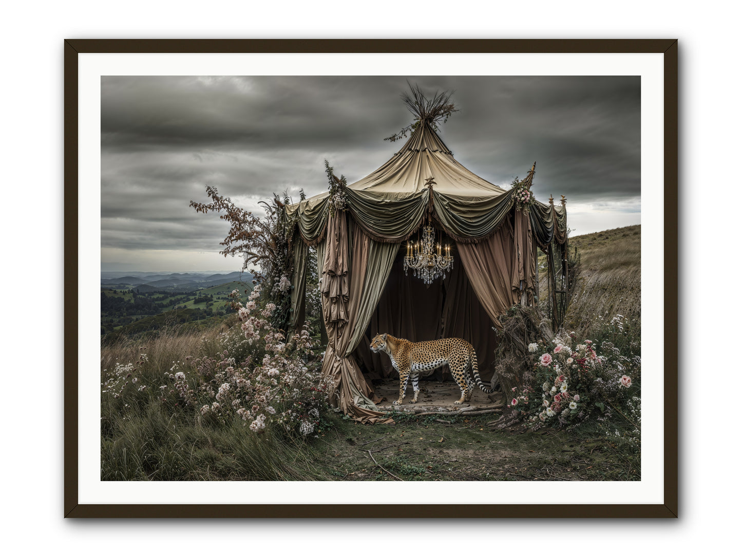 The Still Meadow -- Framed Print - Black 48x36