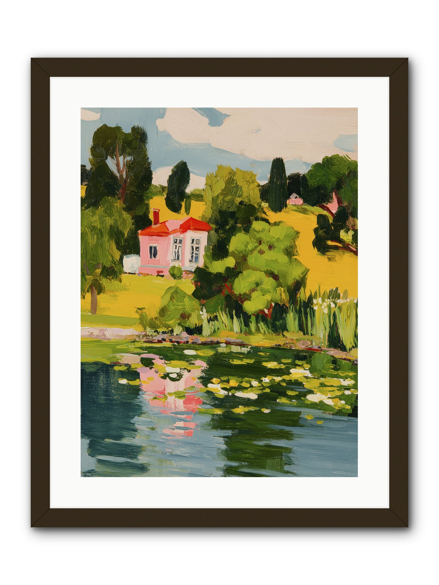 The Summer House -- Framed Print - Black 18x24